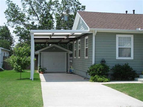 enclosing carport attached to house